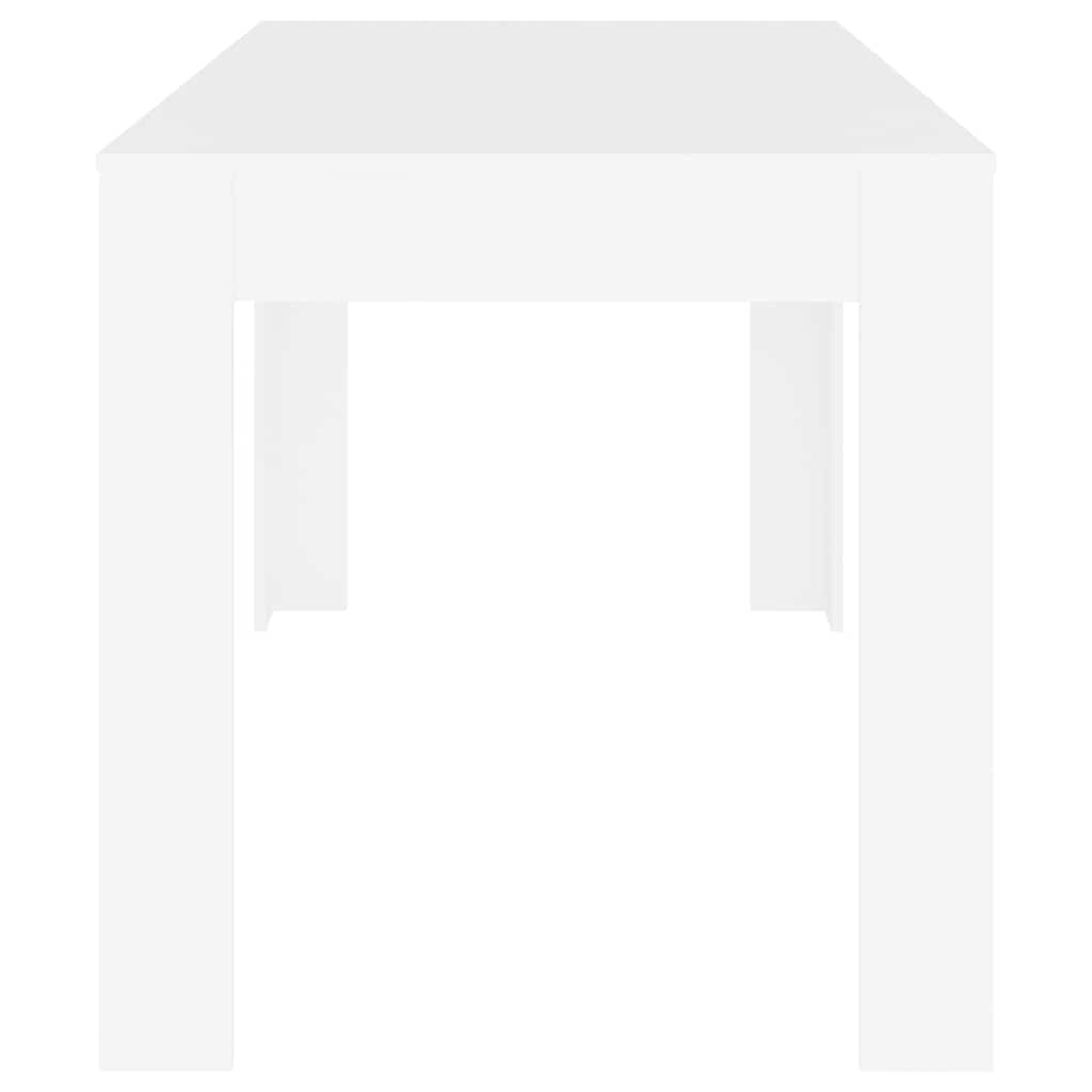 VidaXL Eettafel 140x74,5x76 cm bewerkt hout wit