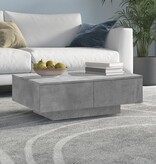 VidaXL Salontafel 90x60x31 cm spaanplaat betongrijs