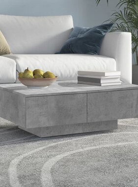 VidaXL Salontafel 90x60x31 cm spaanplaat betongrijs