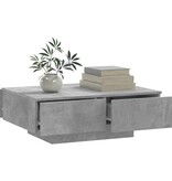 VidaXL Salontafel 90x60x31 cm spaanplaat betongrijs