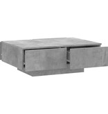 VidaXL Salontafel 90x60x31 cm spaanplaat betongrijs