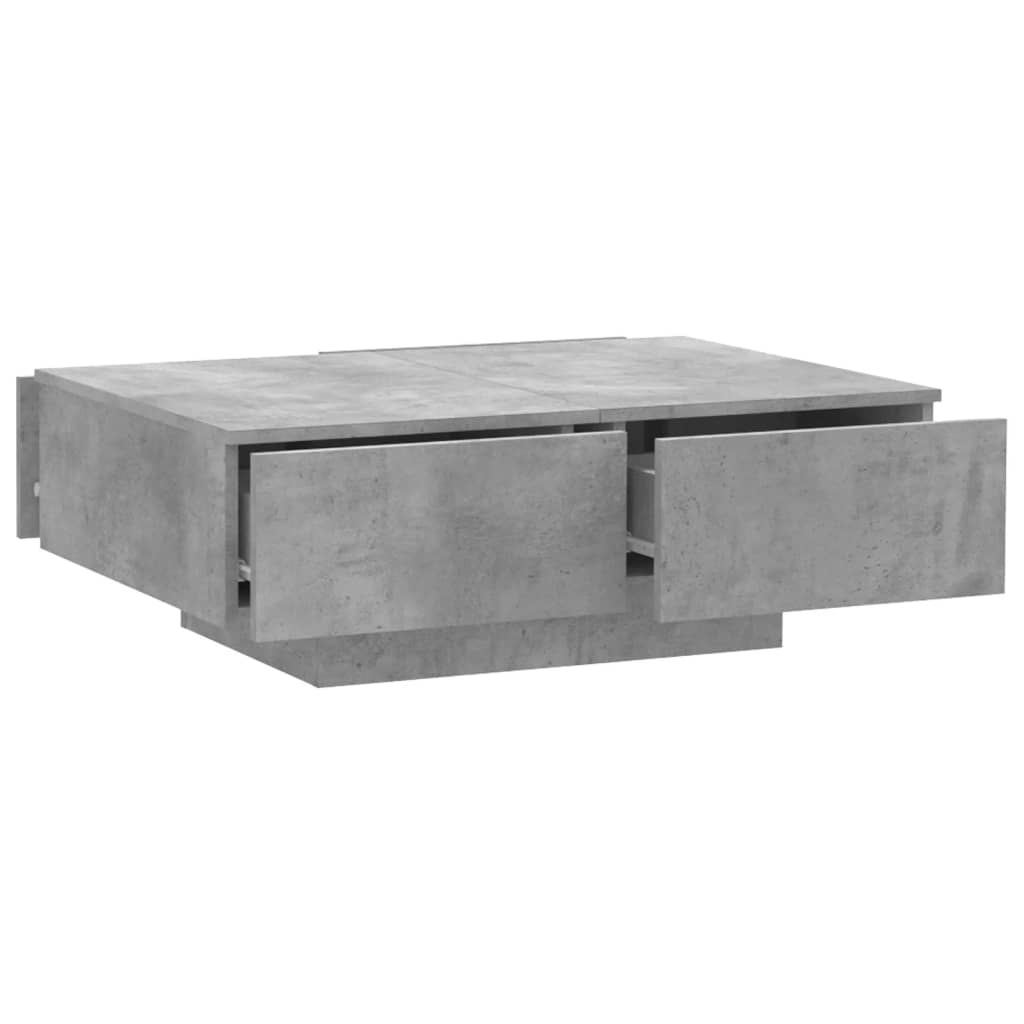 VidaXL Salontafel 90x60x31 cm spaanplaat betongrijs