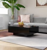VidaXL Salontafel 90x60x31 cm spaanplaat zwart