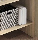 VidaXL Boekenkast 60x35x180 cm bewerkt hout sonoma eikenkleurig