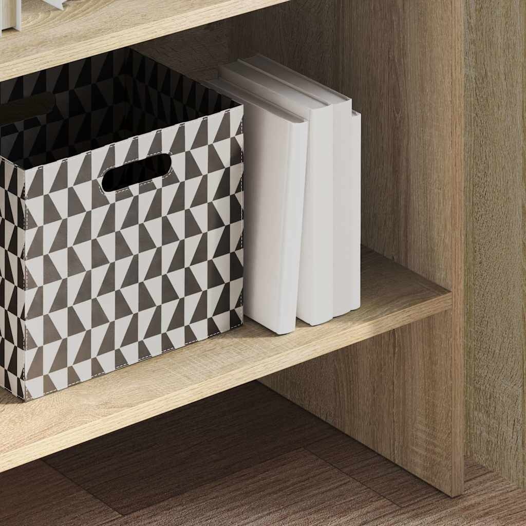 VidaXL Boekenkast 60x35x180 cm bewerkt hout sonoma eikenkleurig