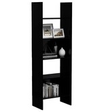 VidaXL Boekenkast 60x35x180 cm bewerkt hout zwart