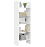 VidaXL Boekenkast 60x35x180 cm bewerkt hout wit
