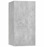 VidaXL Tv-meubel 30,5x30x60 cm bewerkt hout betongrijs