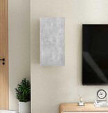 VidaXL Tv-meubel 30,5x30x60 cm bewerkt hout betongrijs