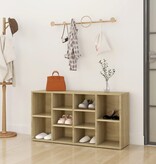 VidaXL Schoenenbank 103x30x55 cm bewerkt hout sonoma eikenkleurig