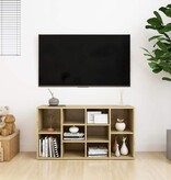 VidaXL Schoenenbank 103x30x55 cm bewerkt hout sonoma eikenkleurig