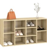 VidaXL Schoenenbank 103x30x55 cm bewerkt hout sonoma eikenkleurig