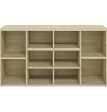 VidaXL Schoenenbank 103x30x55 cm bewerkt hout sonoma eikenkleurig