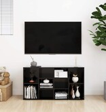 VidaXL Schoenenbank 103x30x55 cm bewerkt hout zwart