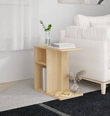 VidaXL Bijzettafel 50x30x50 cm bewerkt hout sonoma eikenkleurig