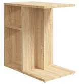 VidaXL Bijzettafel 50x30x50 cm bewerkt hout sonoma eikenkleurig