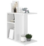 VidaXL Bijzettafel 50x30x50 cm bewerkt hout wit