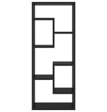 VidaXL Wandschap 36x16x90 cm bewerkt hout zwart