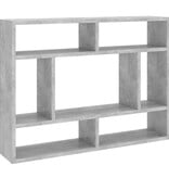 VidaXL Wandschap 75x16x55 cm spaanplaat betongrijs