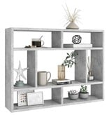 VidaXL Wandschap 75x16x55 cm spaanplaat betongrijs