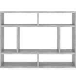 VidaXL Wandschap 75x16x55 cm spaanplaat betongrijs