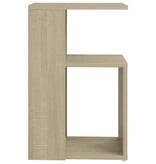 VidaXL Bijzettafel 36x30x56 cm bewerkt hout sonoma eikenkleurig