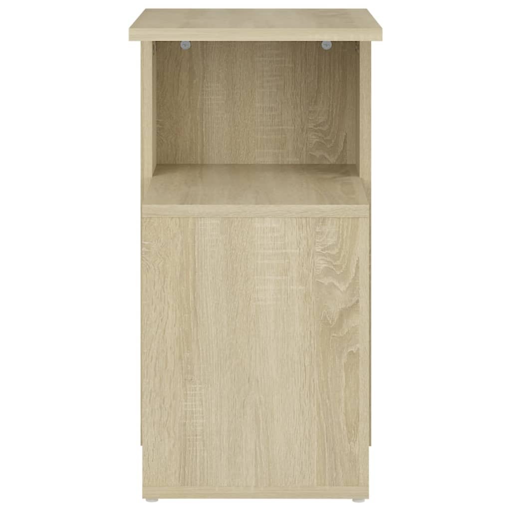VidaXL Bijzettafel 36x30x56 cm bewerkt hout sonoma eikenkleurig