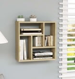 VidaXL Wandschap 45,1x16x45,1 cm bewerkt hout sonoma eikenkleurig