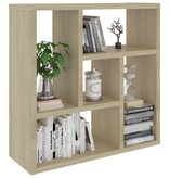 VidaXL Wandschap 45,1x16x45,1 cm bewerkt hout sonoma eikenkleurig