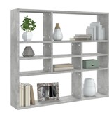 VidaXL Wandschap 90x16x78 cm spaanplaat betongrijs