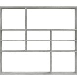 VidaXL Wandschap 90x16x78 cm spaanplaat betongrijs