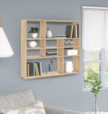 VidaXL Wandschap 90x16x78 cm spaanplaat sonoma eikenkleurig