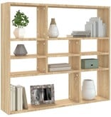 VidaXL Wandschap 90x16x78 cm spaanplaat sonoma eikenkleurig