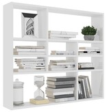 VidaXL Wandschap 90x16x78 cm bewerkt hout wit