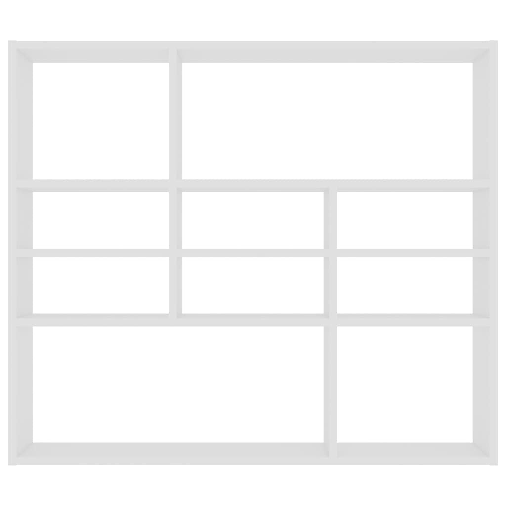 VidaXL Wandschap 90x16x78 cm bewerkt hout wit