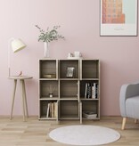 VidaXL Boekenkast 90x30x90 cm bewerkt hout sonoma eikenkleurig