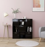 VidaXL Boekenkast 90x30x90 cm bewerkt hout zwart