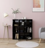 VidaXL Boekenkast 90x30x90 cm bewerkt hout zwart