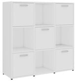 VidaXL Boekenkast 90x30x90 cm bewerkt hout wit
