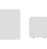 VidaXL Salontafelset 48x30x45 cm bewerkt hout wit