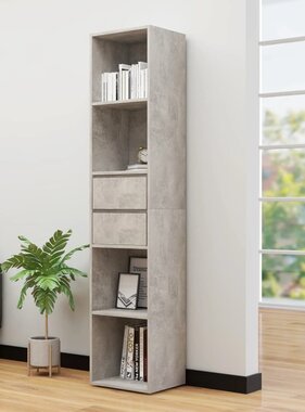 VidaXL Boekenkast 36x30x171 cm spaanplaat betongrijs