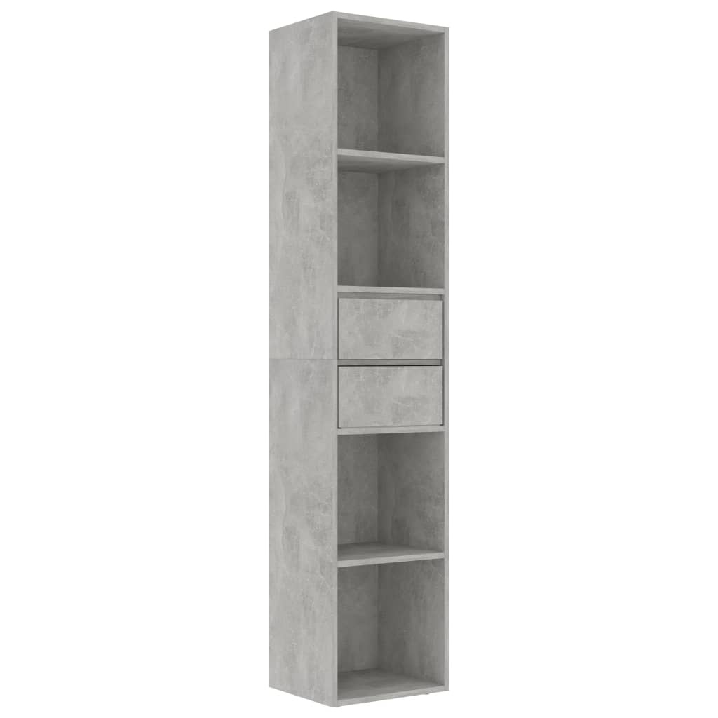 VidaXL Boekenkast 36x30x171 cm spaanplaat betongrijs