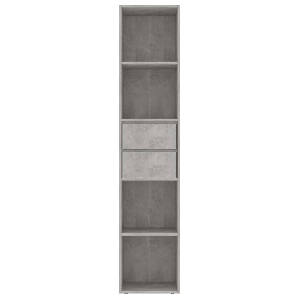 VidaXL Boekenkast 36x30x171 cm spaanplaat betongrijs
