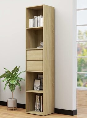VidaXL Boekenkast 36x30x171 cm spaanplaat sonoma eikenkleurig