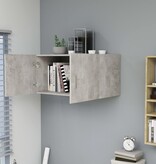 VidaXL Hangkast 80x39x40 cm bewerkt hout betongrijs