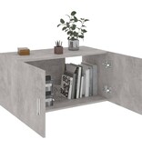 VidaXL Hangkast 80x39x40 cm bewerkt hout betongrijs