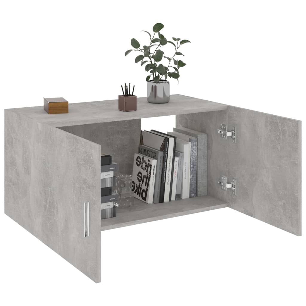 VidaXL Hangkast 80x39x40 cm bewerkt hout betongrijs
