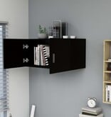 VidaXL Hangkast 80x39x40 cm bewerkt hout zwart