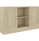 VidaXL Dressoir 120x30,5x70 cm bewerkt hout sonoma eikenkleurig