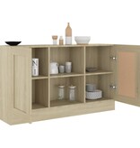 VidaXL Dressoir 120x30,5x70 cm bewerkt hout sonoma eikenkleurig